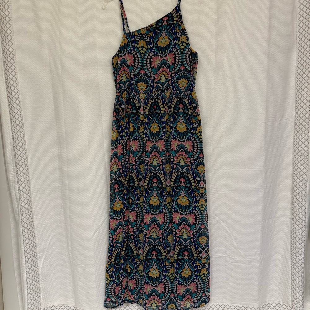 Old Navy asymmetric neckline fully lined maxi Dress, wedding guest, event dress